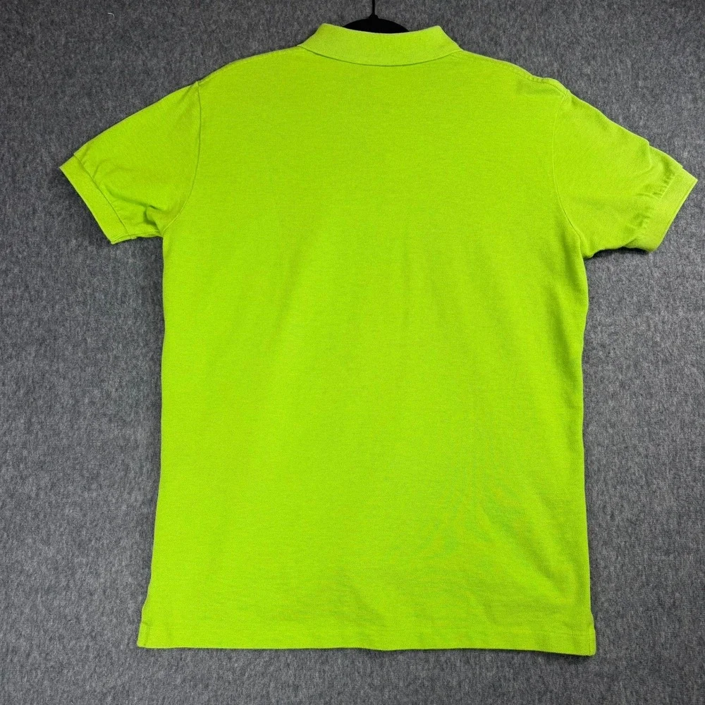 Polo Ralph Lauren Polo Shirt Mens M Lime Green Short Sleeve Pique Pony Logo